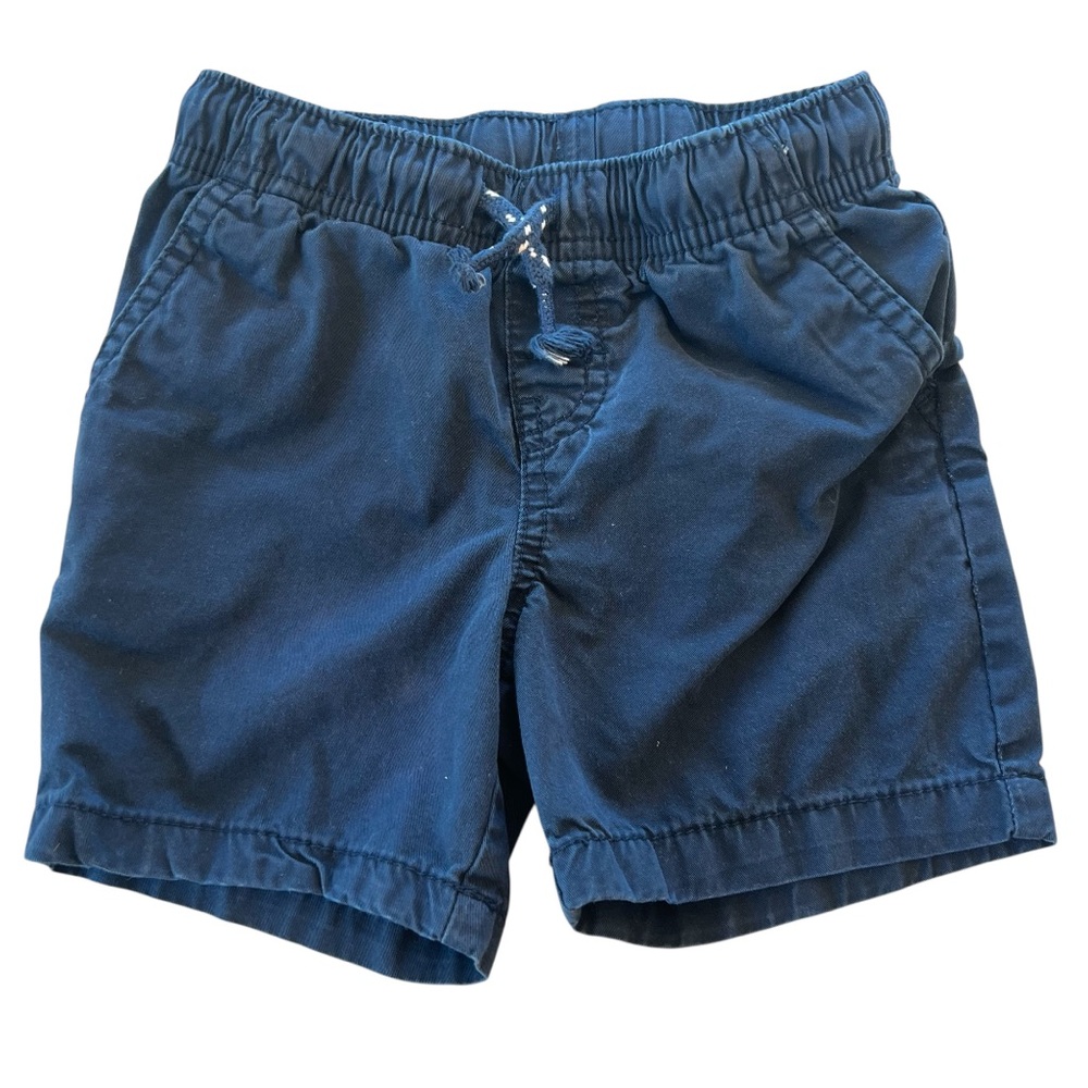 CAT & JACK Navy Blue‎ Drawstring Pull On Toddler Shorts, 2T